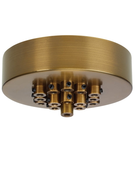 Line Voltage Mini Canopy 19 Port Round by Visual & Comfort & Co