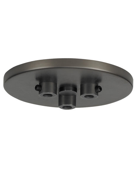 Line Voltage Mini Canopy 3 Port Round by Visual & Comfort & Co