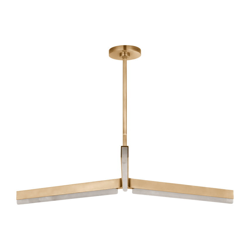 Linea 42 Alabaster LED Chandelier Kelly Wearstler by Visual & Comfort & Co