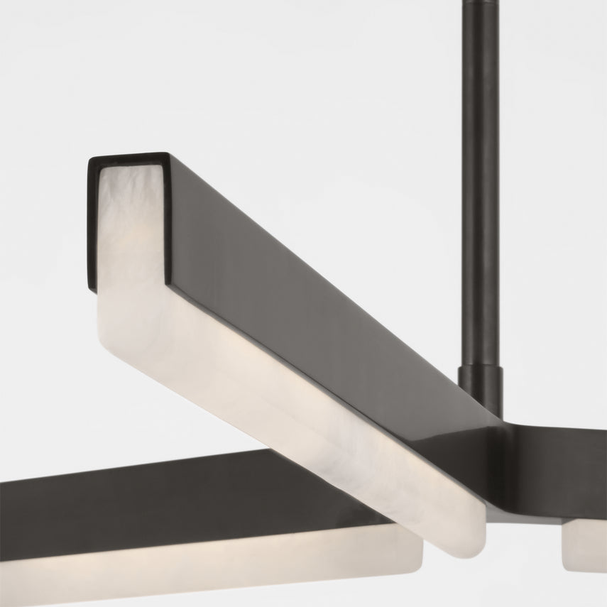 Linea 42 Alabaster LED Chandelier Kelly Wearstler by Visual & Comfort & Co