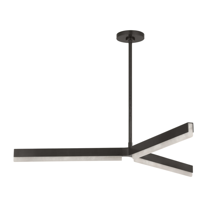 Linea 42 Alabaster LED Chandelier Kelly Wearstler by Visual & Comfort & Co