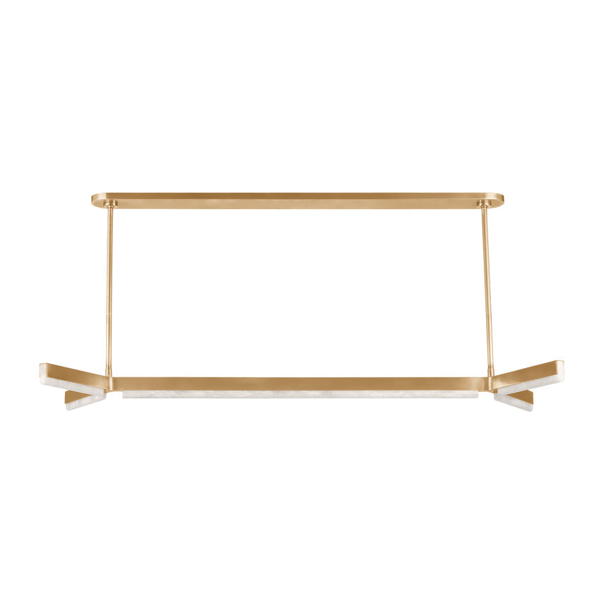 Linea 55-inch Alabaster LED Chandelier by Visual & Comfort & Co