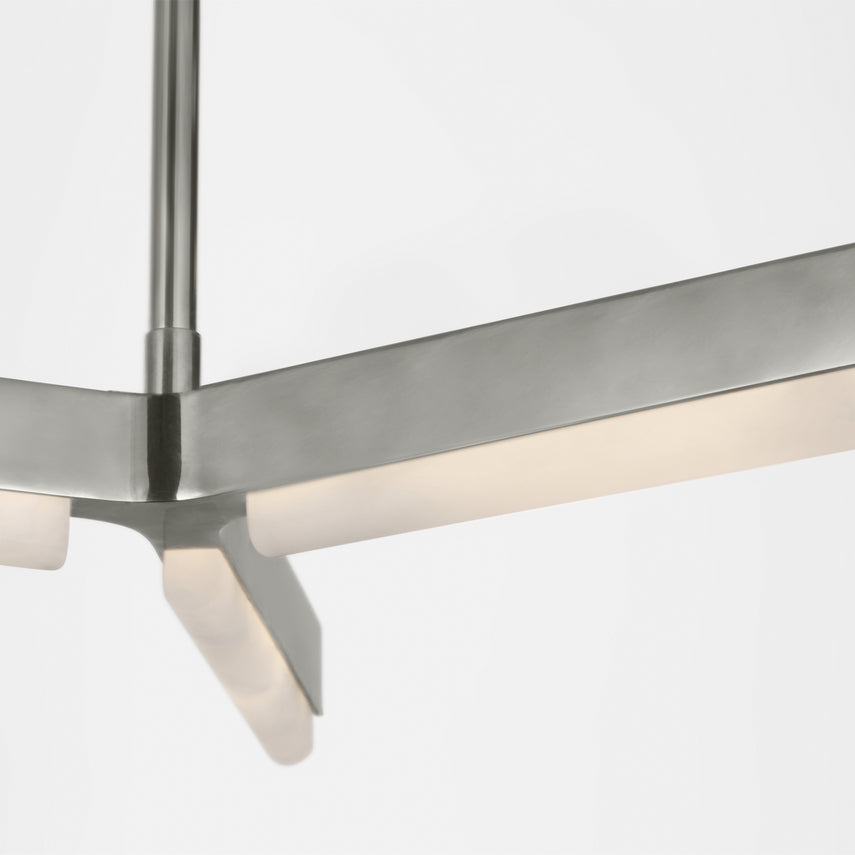 Linea 55-inch Alabaster LED Chandelier by Visual & Comfort & Co