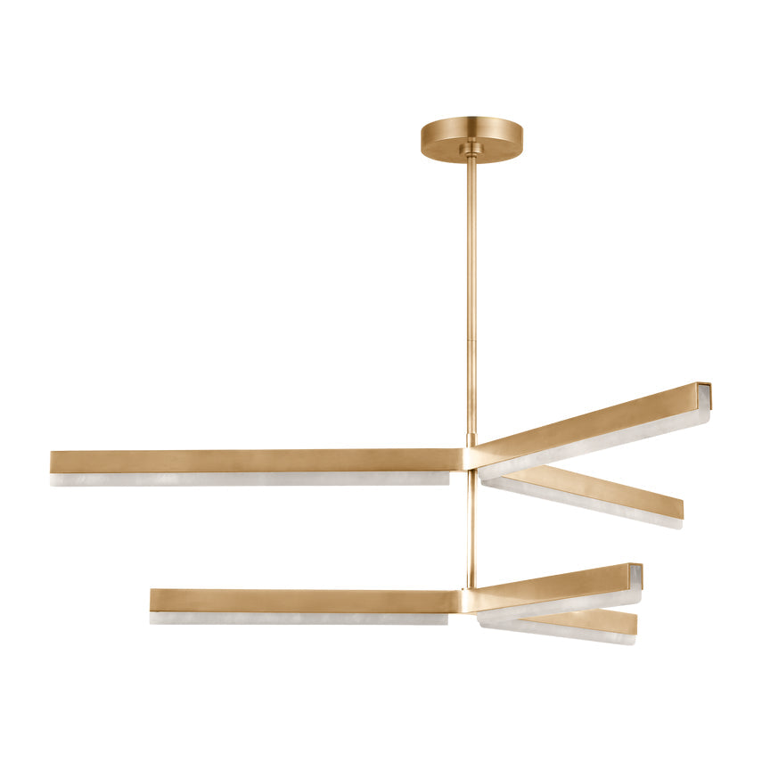 Linea 56In Alabaster LED Chandelier by Visual & Comfort & Co