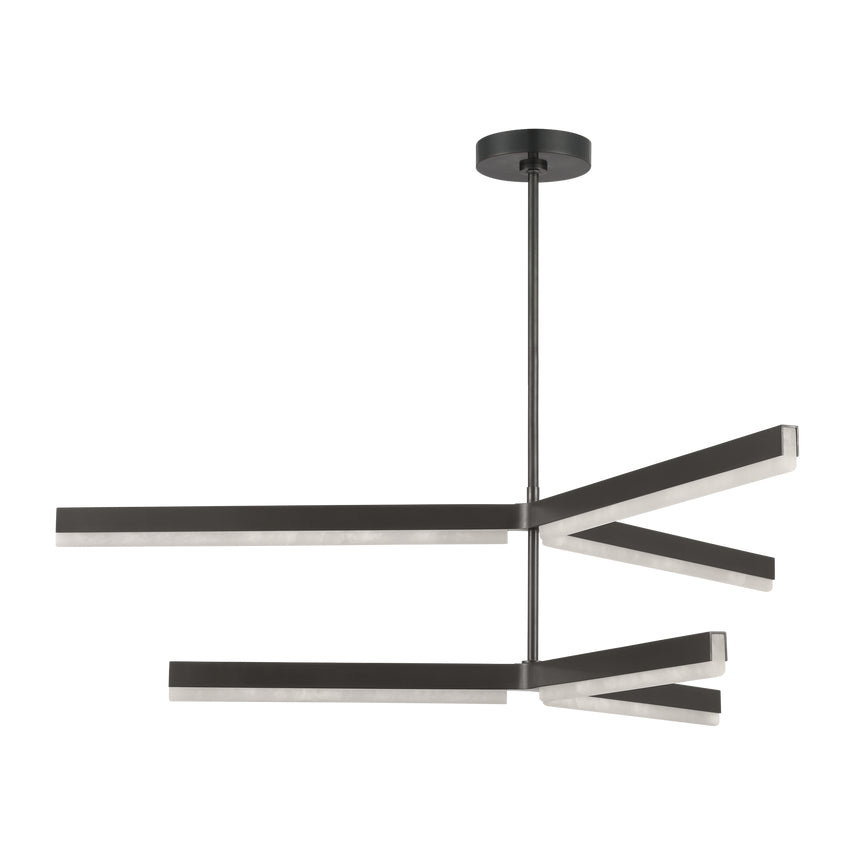Linea 56In Alabaster LED Chandelier by Visual & Comfort & Co
