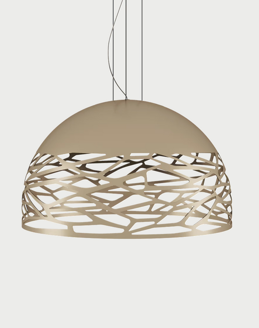 Contemporary Champagne pendant light by Lodes from the Kelly Dome collection
