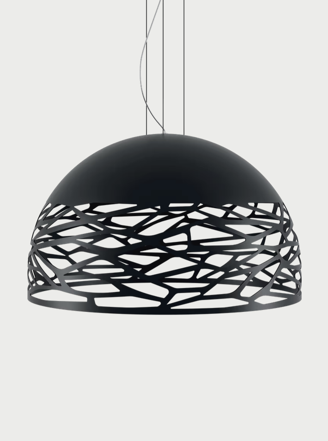Lodes Kelly Dome designer pendant light in Matte Black for contemporary interiors