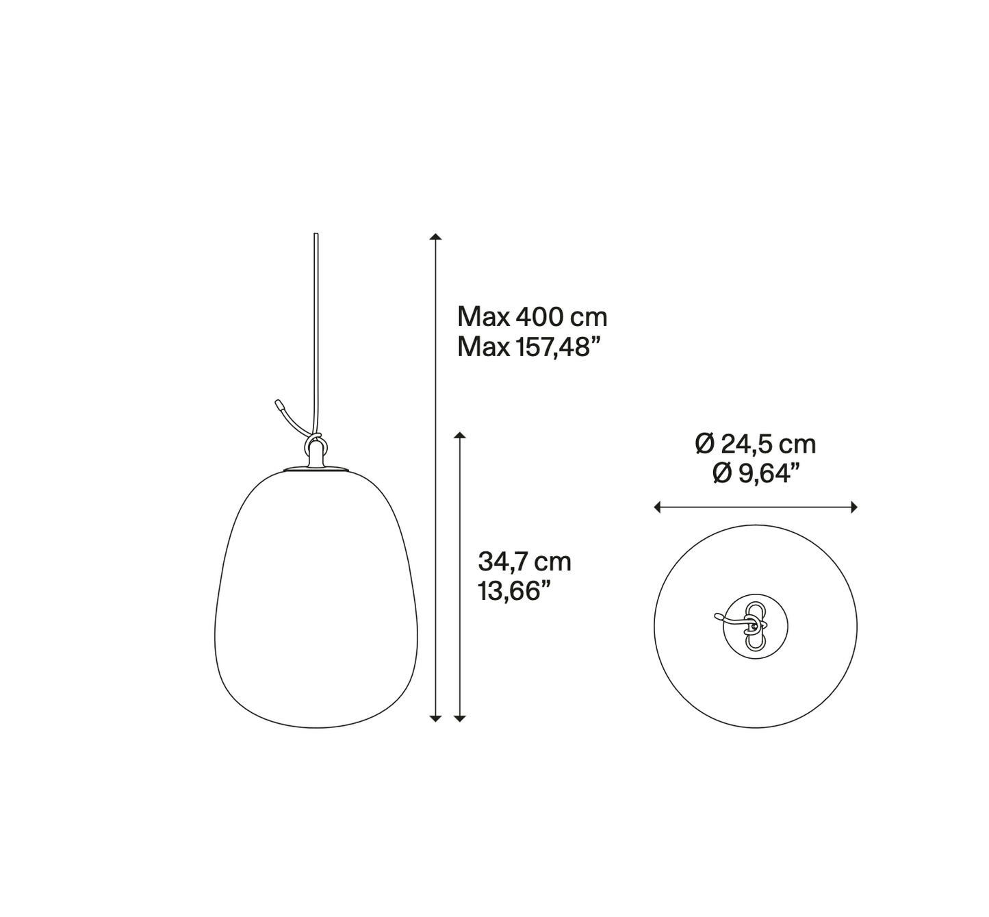 Lodes Oblò Nautical Glass LED Suspension Light