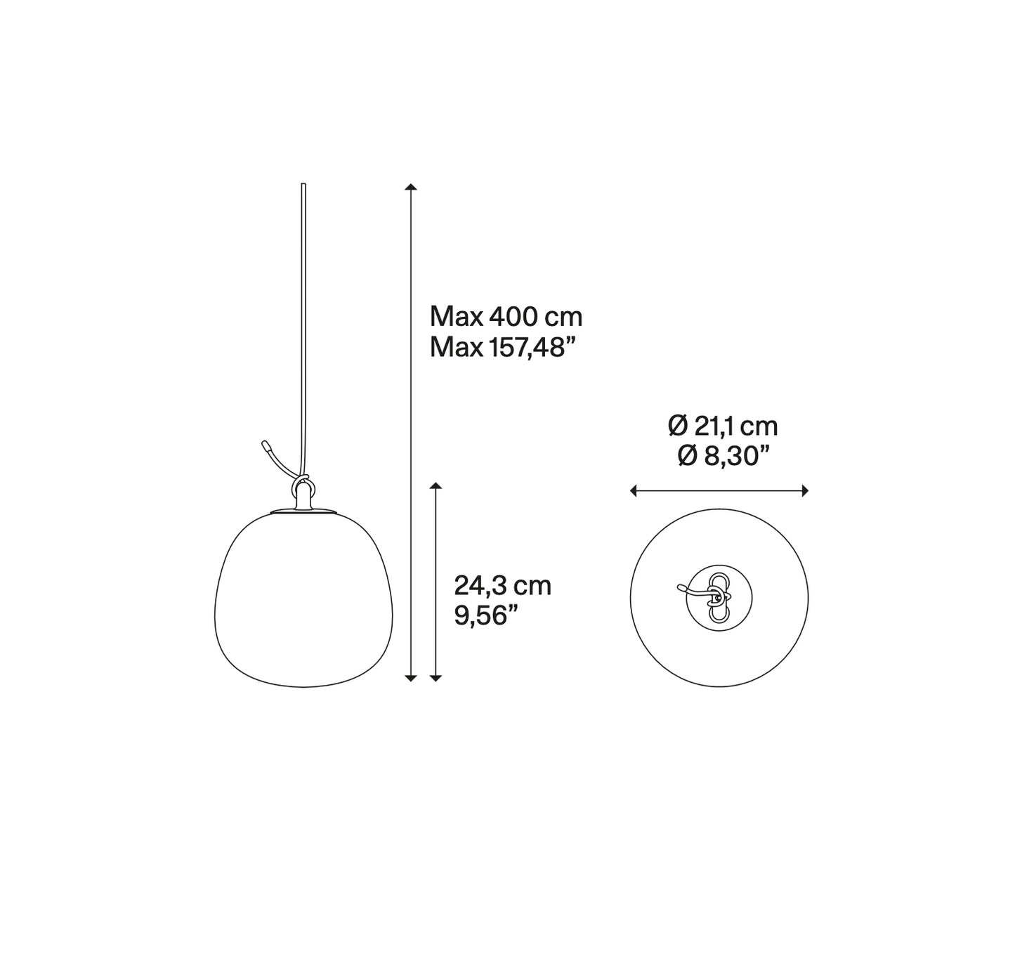 Lodes Oblò Nautical Glass LED Suspension Light