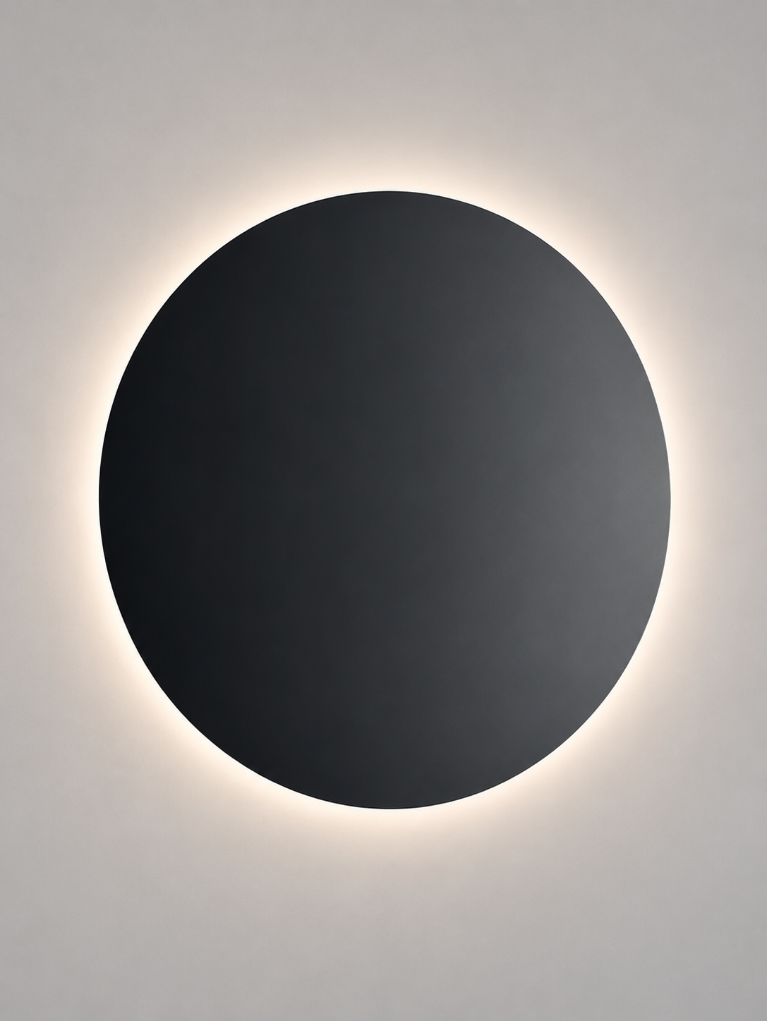 Contemporary Lodes Puzzle Mega Round matte black indirect lighting fixture