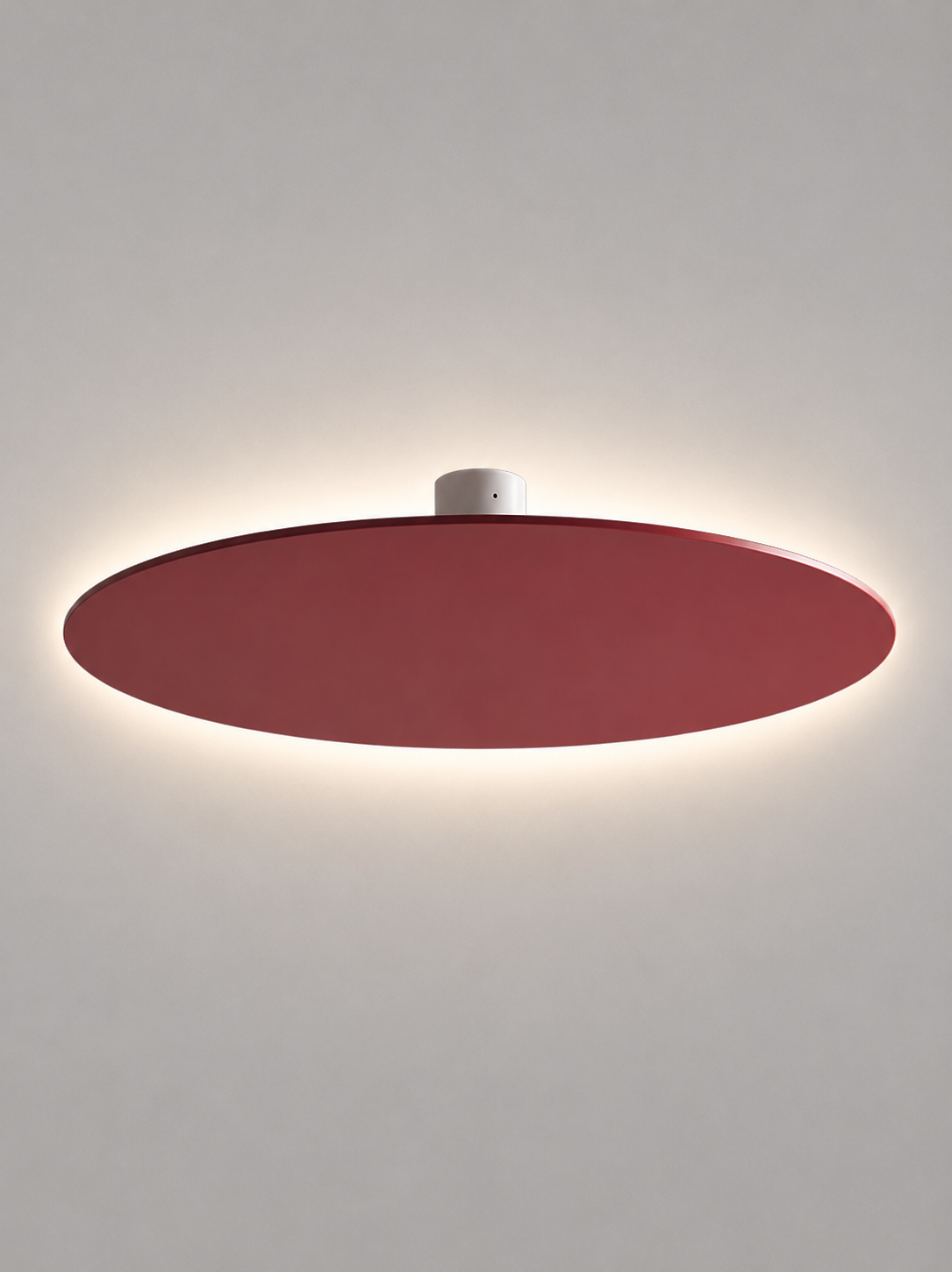 Round red Lodes Puzzle Mega integrated LED architectural light