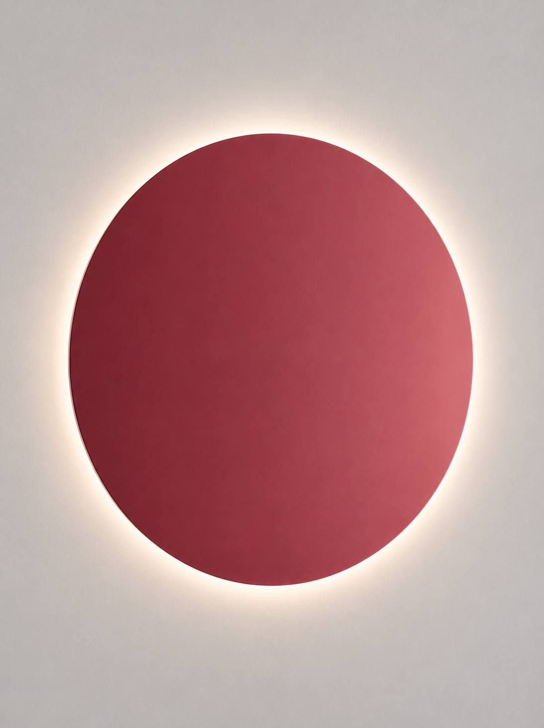 Contemporary Lodes Puzzle Mega Round red indirect LED lighting fixture
