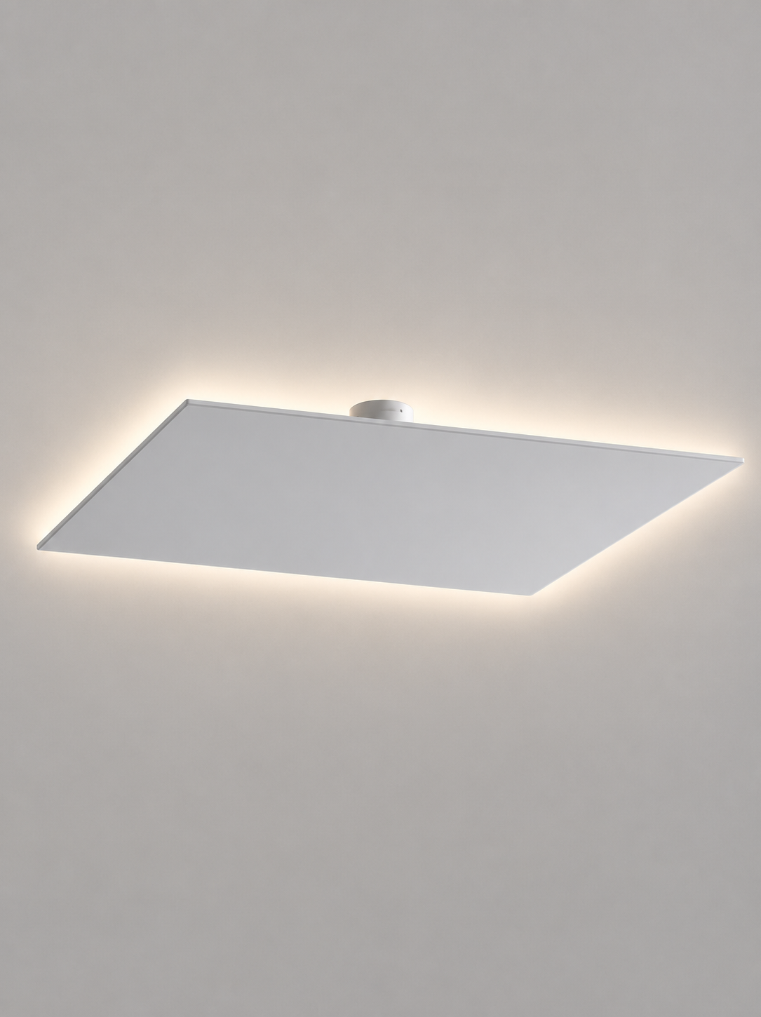 Square matte white Lodes Puzzle Mega integrated LED architectural light