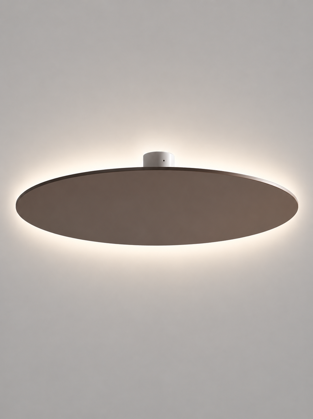 Round taupe Lodes Puzzle Mega integrated LED architectural light