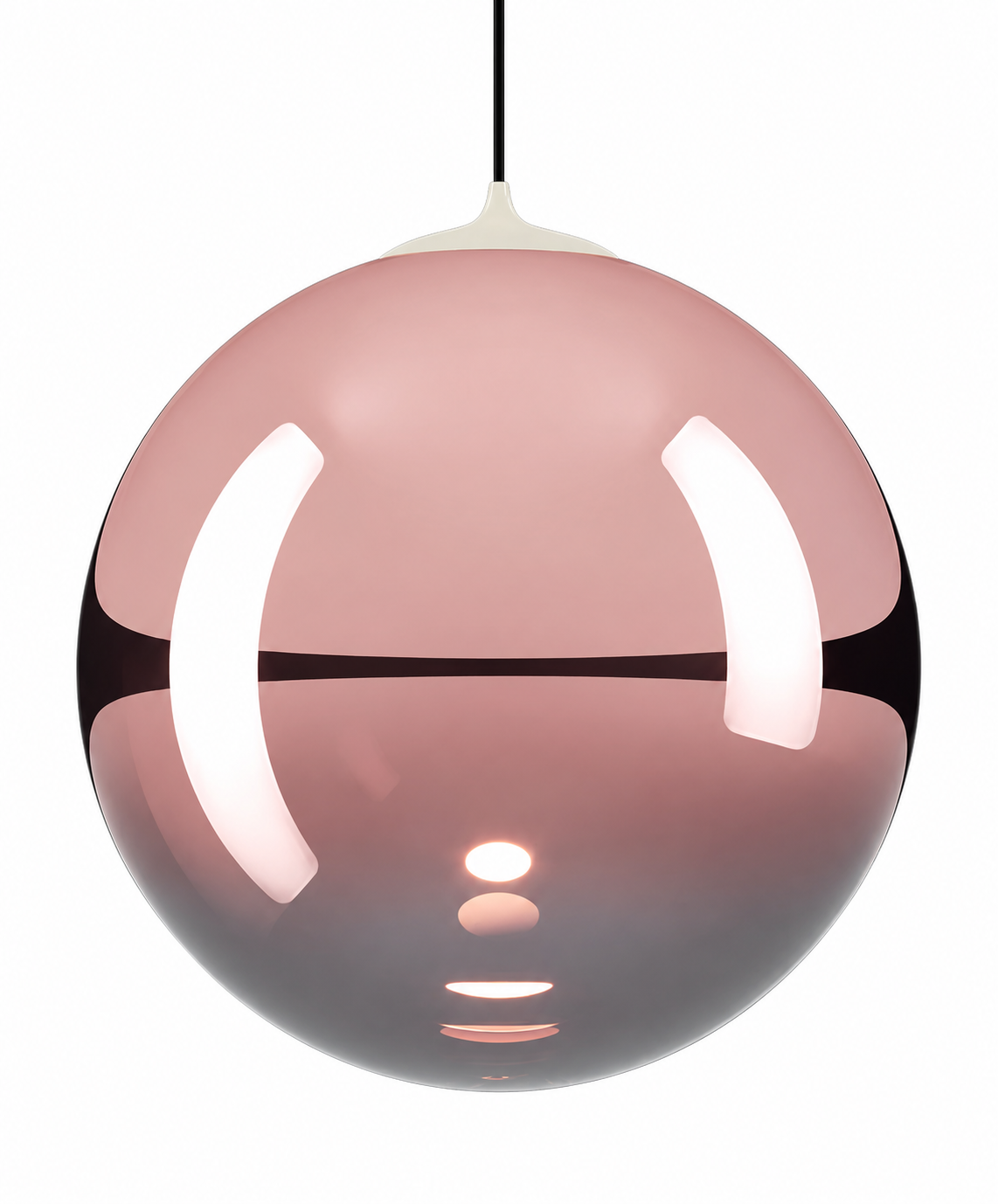Contemporary Lodes Random Solo rose gold  glass pendant for living room lighting