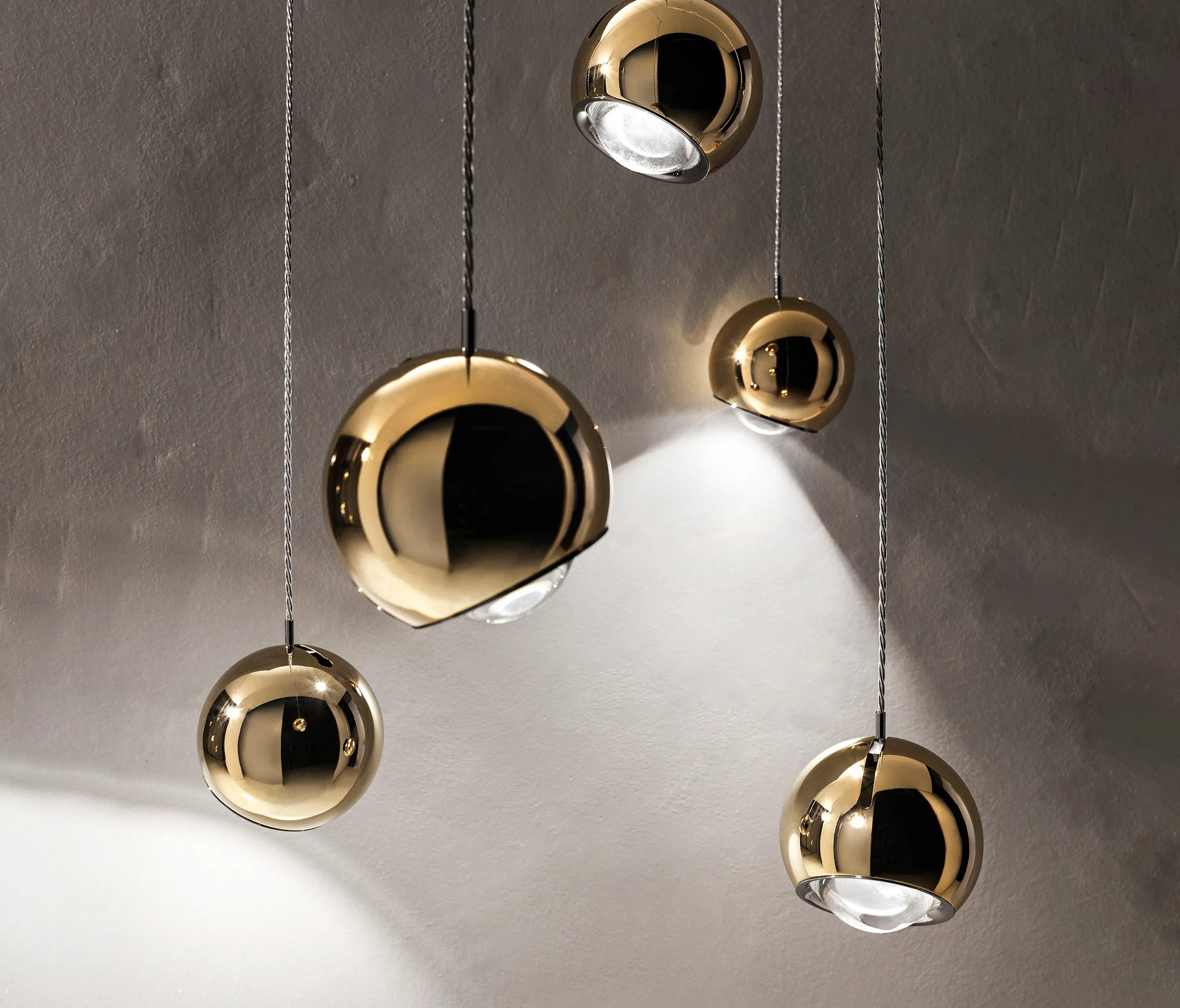 Lodes Spider architectural pendant light with integrated LED for modern living spaces