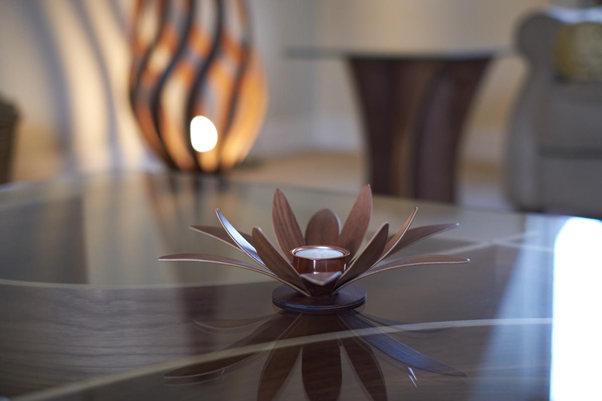 Lotus Tea Light by MacMaster Design England