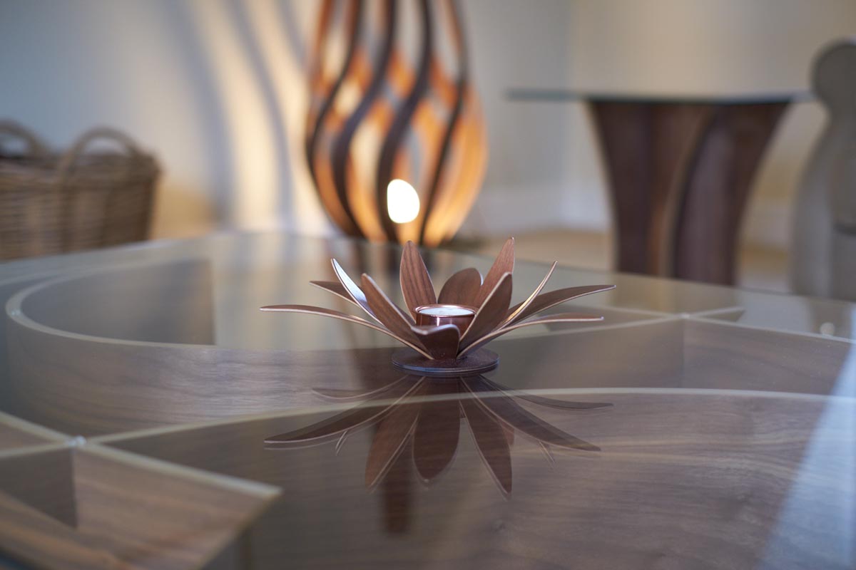 Lotus Tea Light by MacMaster Design England