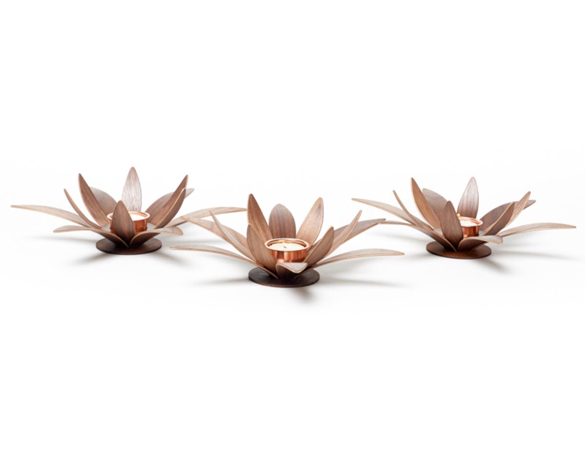 Lotus Tea Light by MacMaster Design England