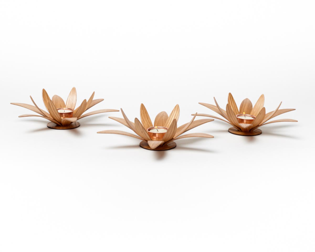 Lotus Tea Light by MacMaster Design England