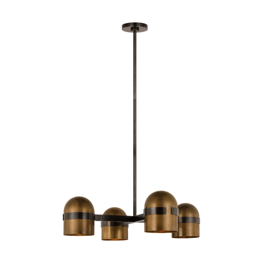Akrovo Octavia 28 Brass LED Dimmable Chandelier by Visual & Comfort & Co
