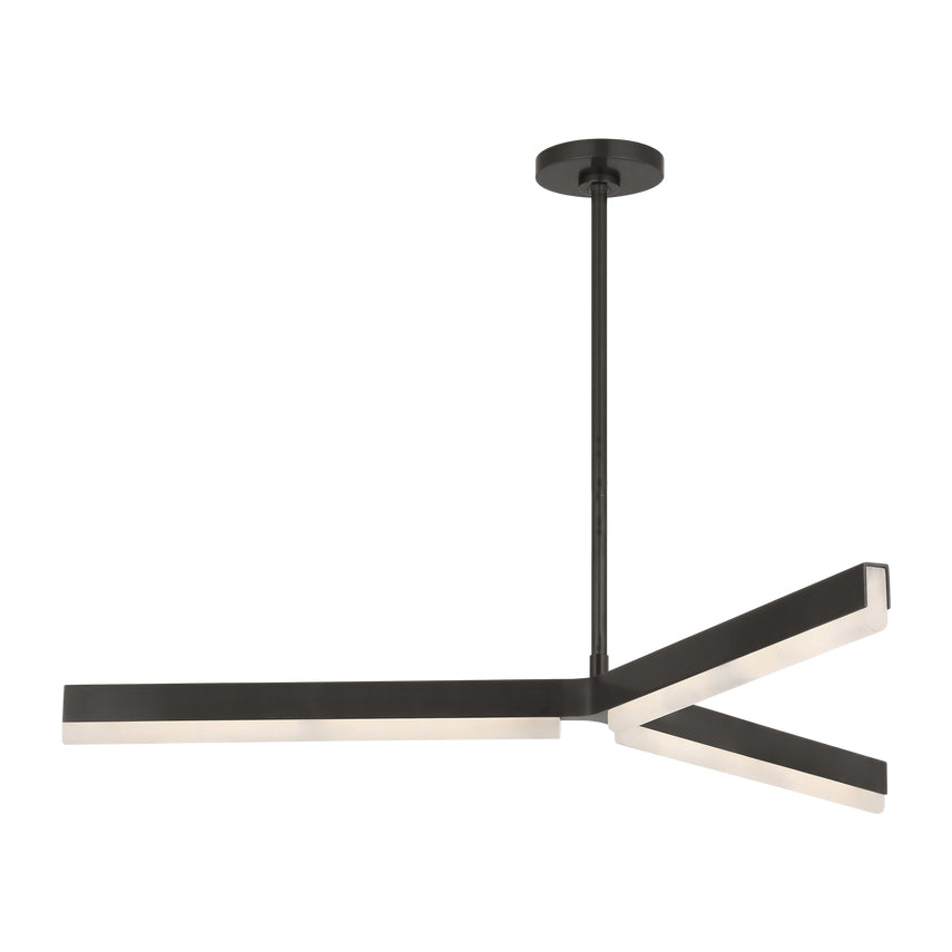 Linea 42 Alabaster LED Chandelier Kelly Wearstler by Visual & Comfort & Co