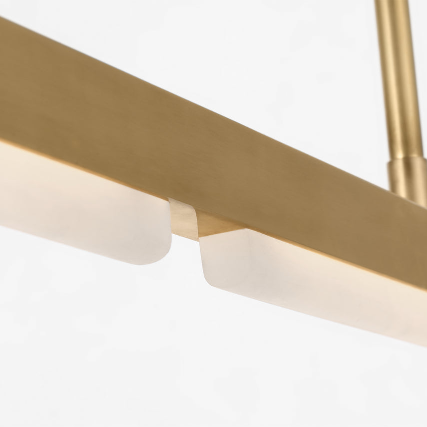 Linea 60 LED Linear Chandelier Lighting by Visual & Comfort & Co