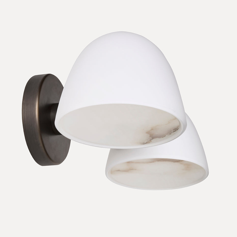 Fuse Double Wall Lamp Mh Fuse01 Wd Bb - Made By Hand