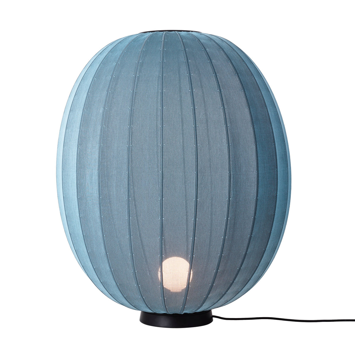 Knit-Wit 65 Floor Level Lamp by Made by Hand, Blue Stone (photo 4)