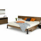 Rondo Mid-Century Platform Bed with Nightstands Storage And Lights