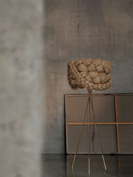 Mammalampa The Bride medium floor lamp in Brown – styled in a room
