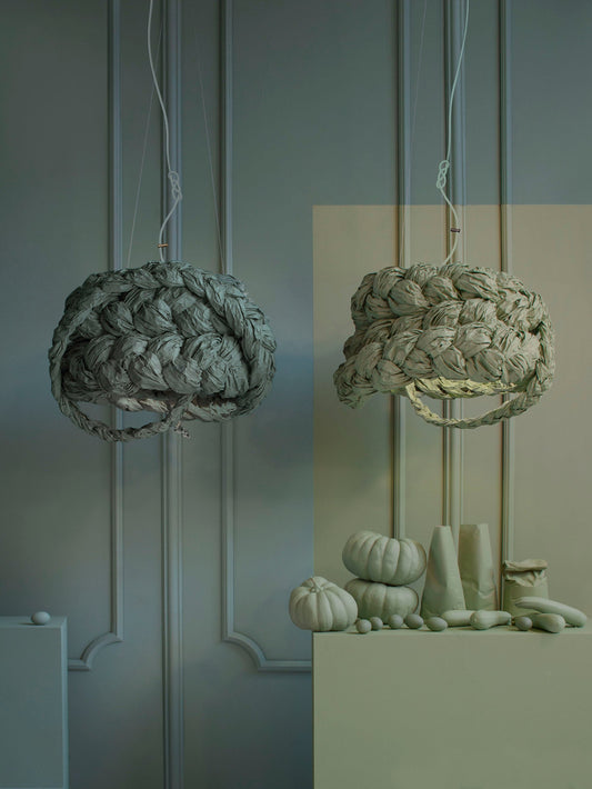 Mammalampa The Bride large pendant in Turquoise – styled in a room