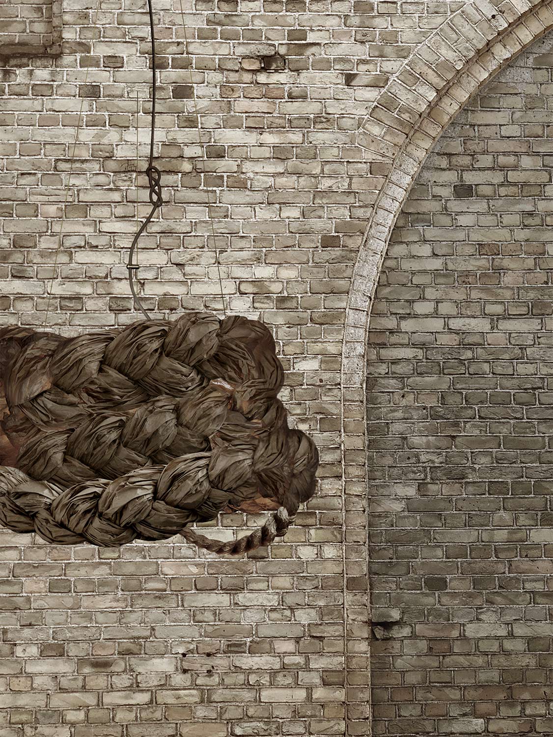 Mammalampa The Bride large pendant in Brown – styled in a room
