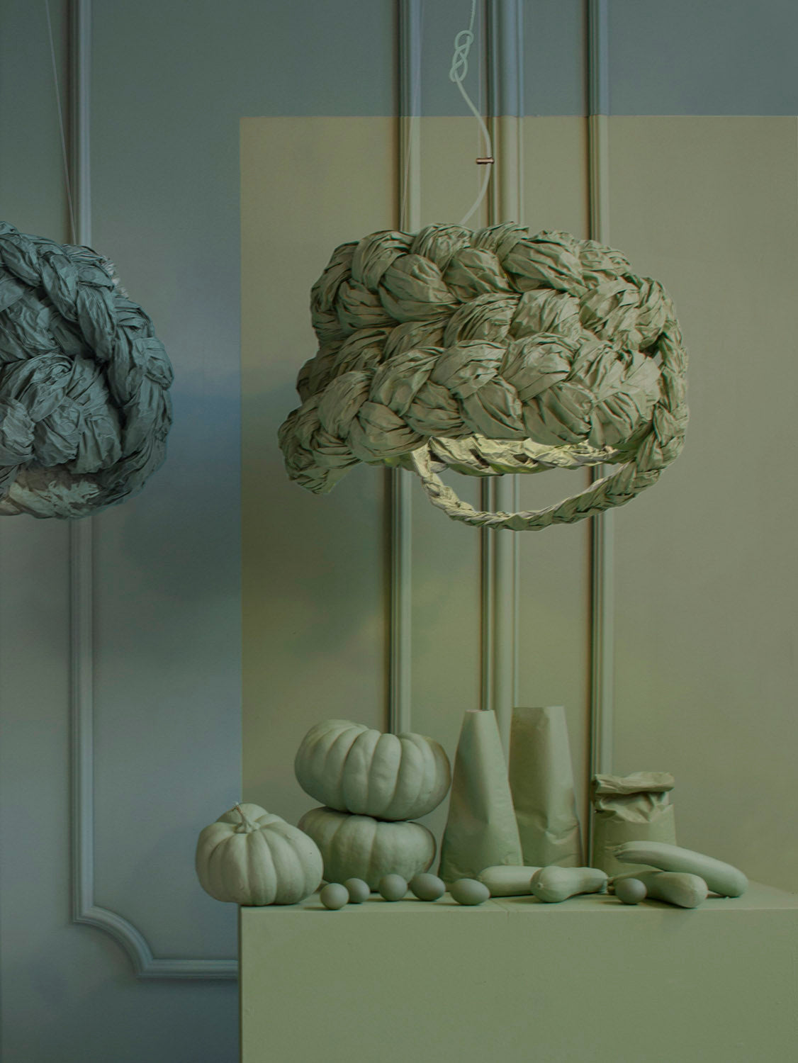 Mammalampa The Bride small pendant in Mint – styled in a room (2)