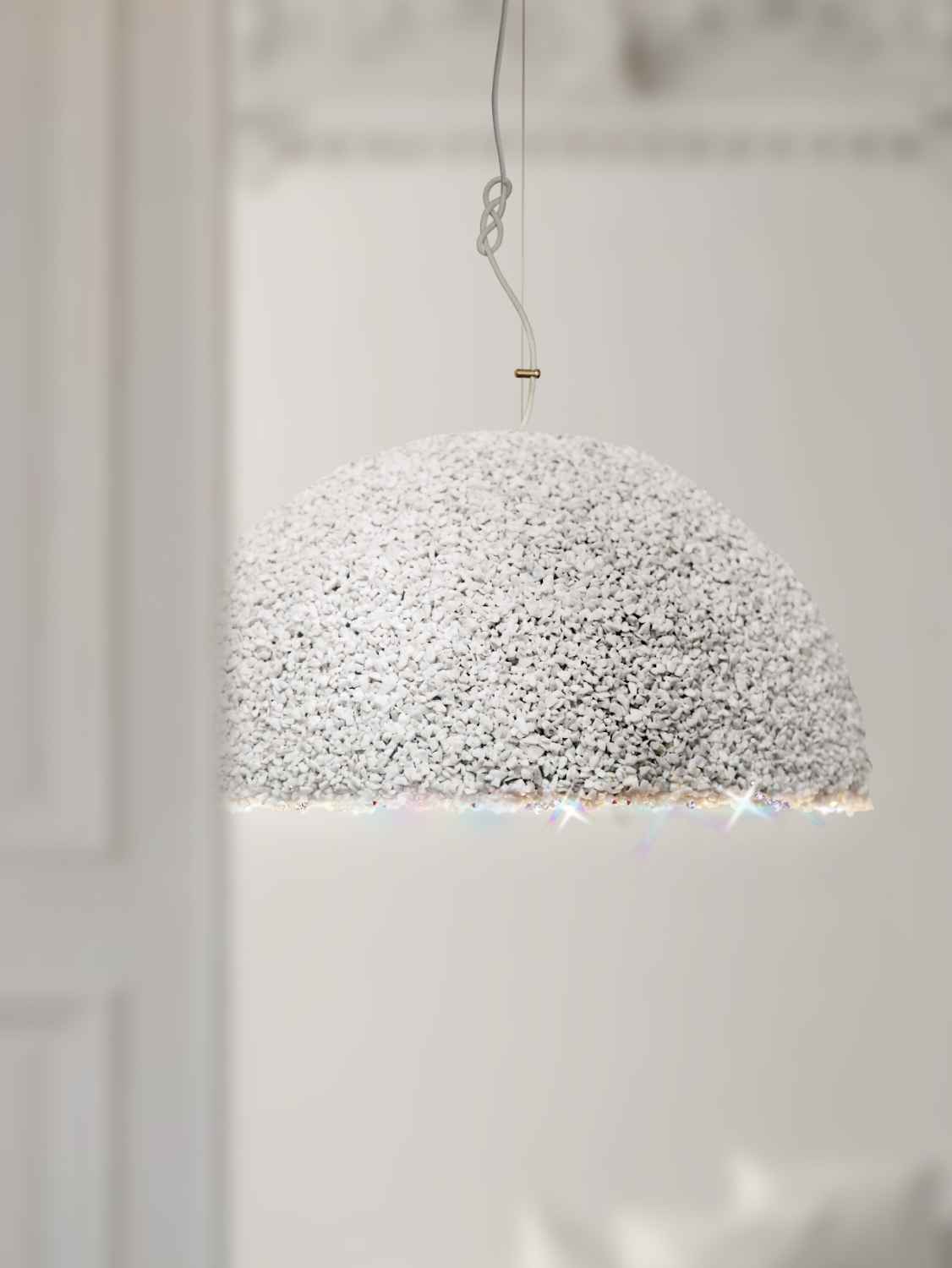 Mammalampa The Duchess large pendant in White – styled in a room