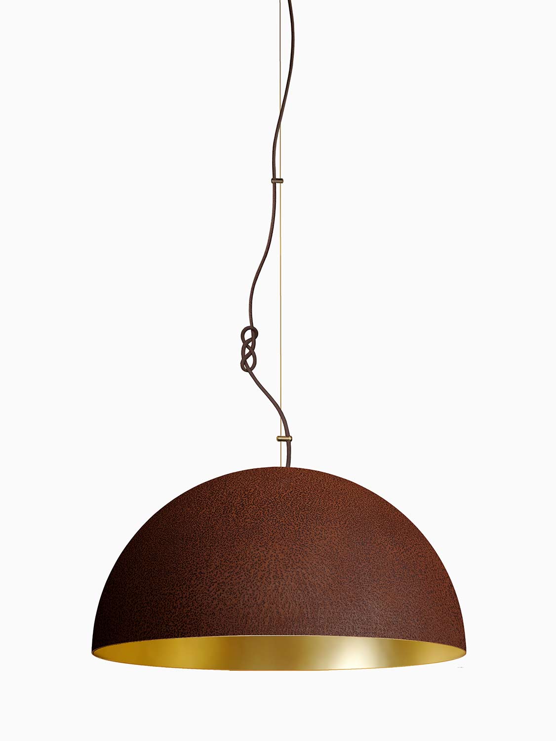 Mammalampa The Queen large pendant in Rust and Gold – product photo
