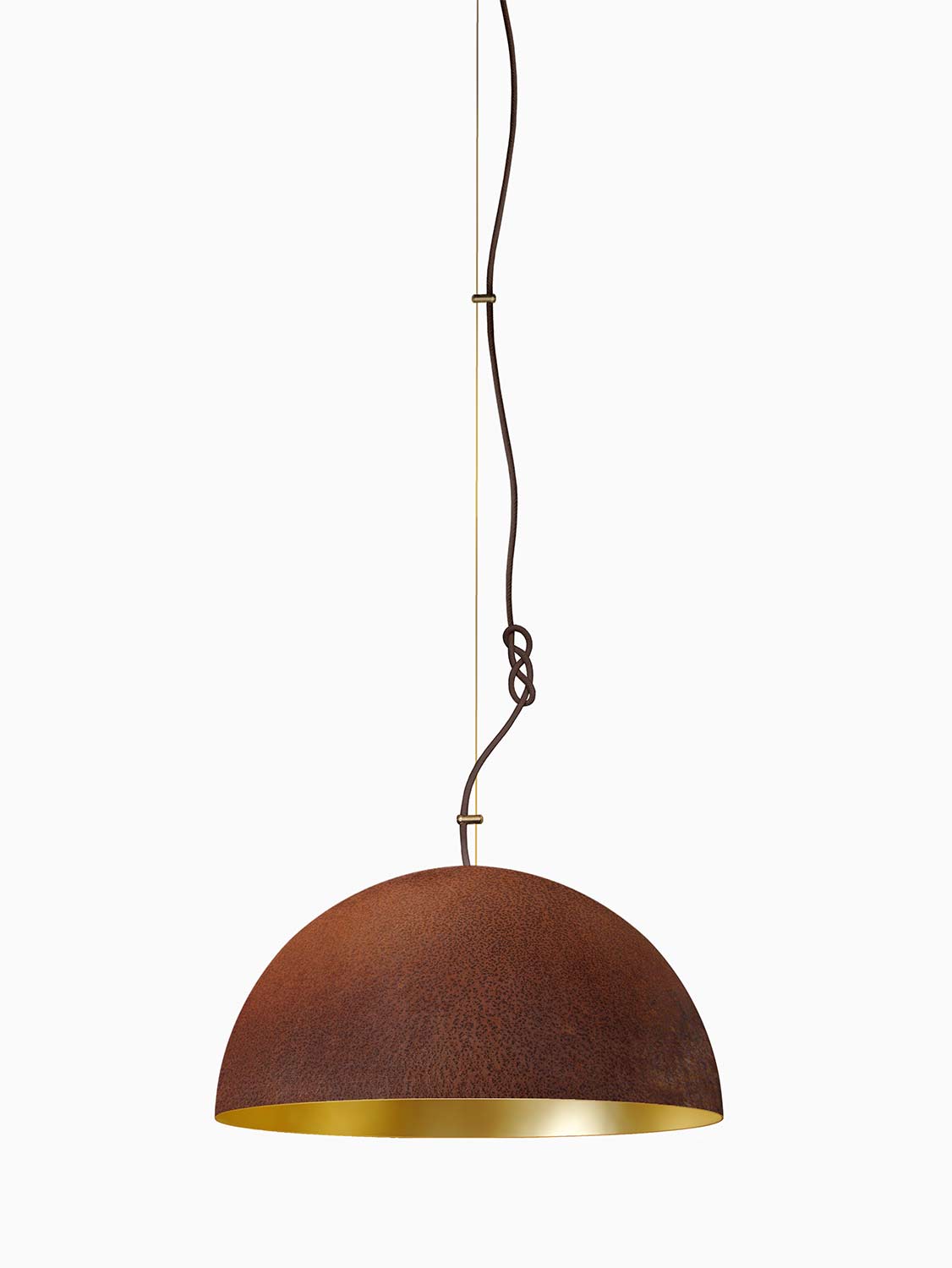 Mammalampa The Queen medium pendant in Rust and Gold – product photo