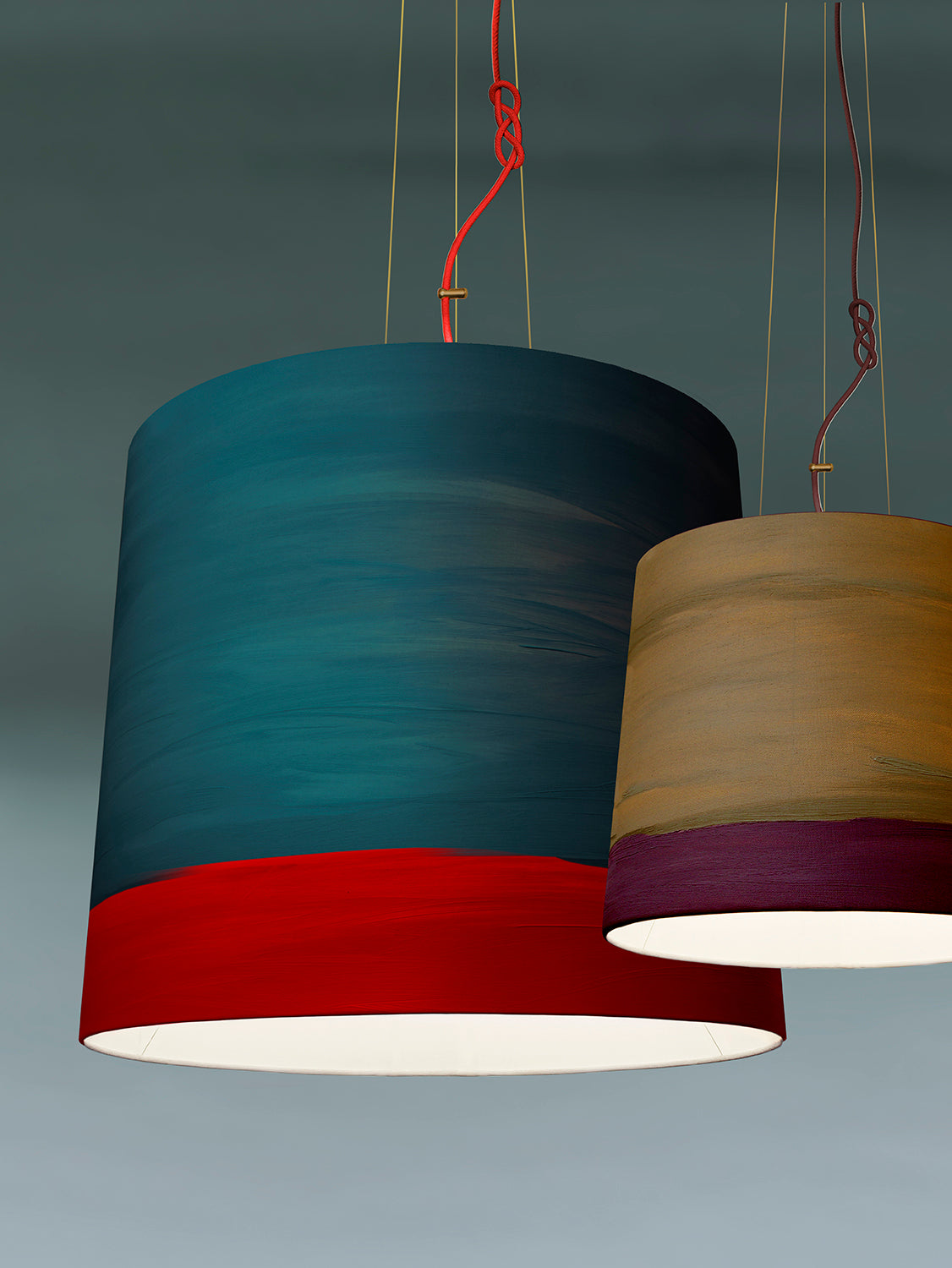 Mammalampa The Sisters extra-large pendant in Aurora – styled in a room