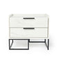 Nova Domus Marbella Italian Modern White Marble Nightstand