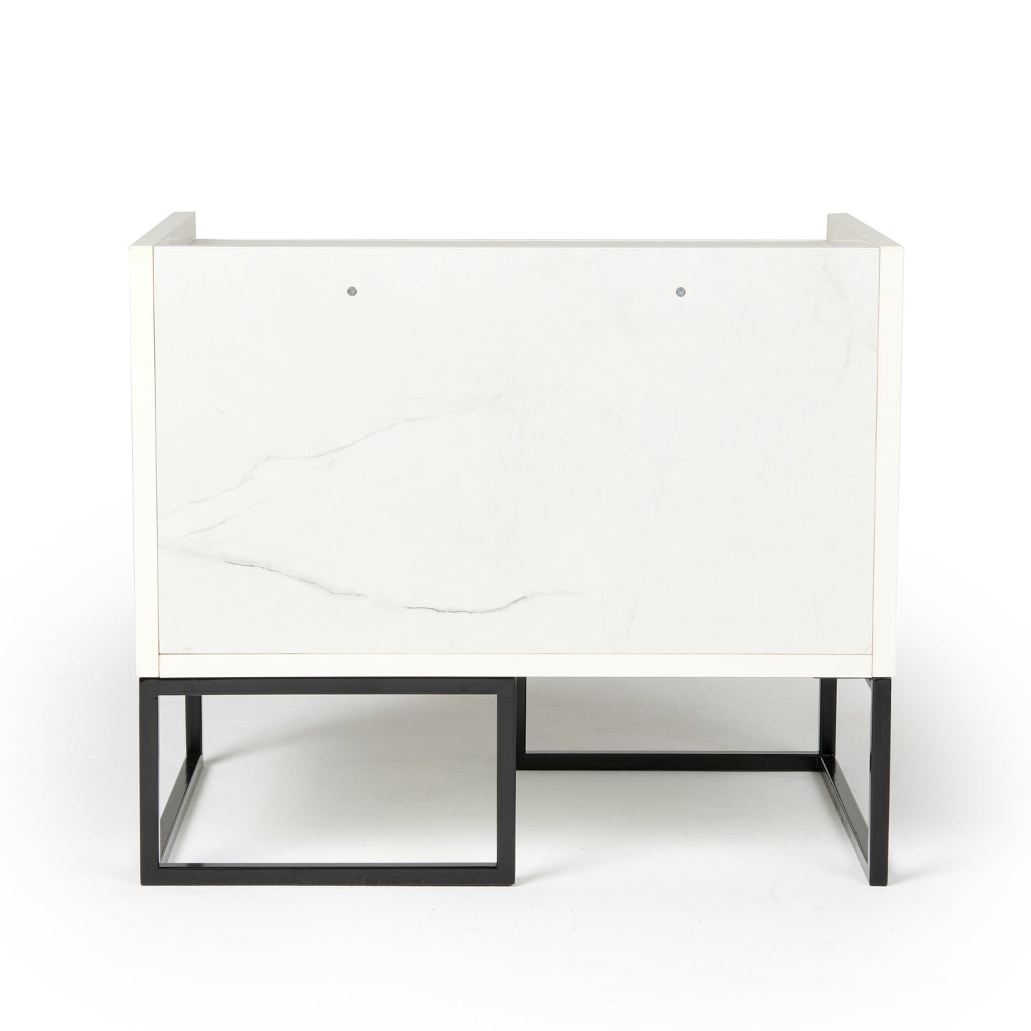 Nova Domus Marbella Italian Modern White Marble Nightstand