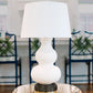 Elegant Marilyn Ivory on Black Cordless Lamp showcasing its sleek design