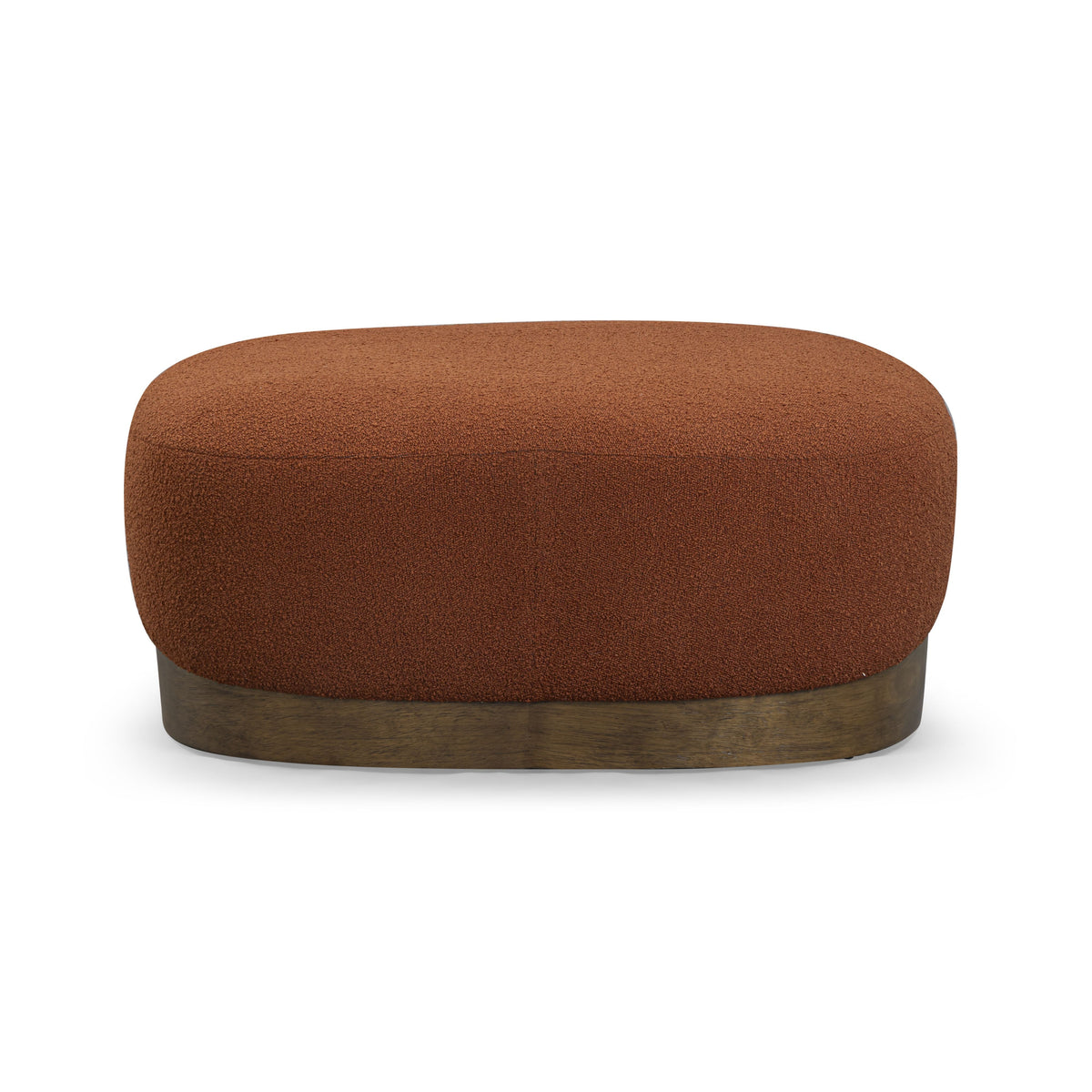Domina Autumn Red Boucle Ottoman by TOV Furniture – photo 3 of 8