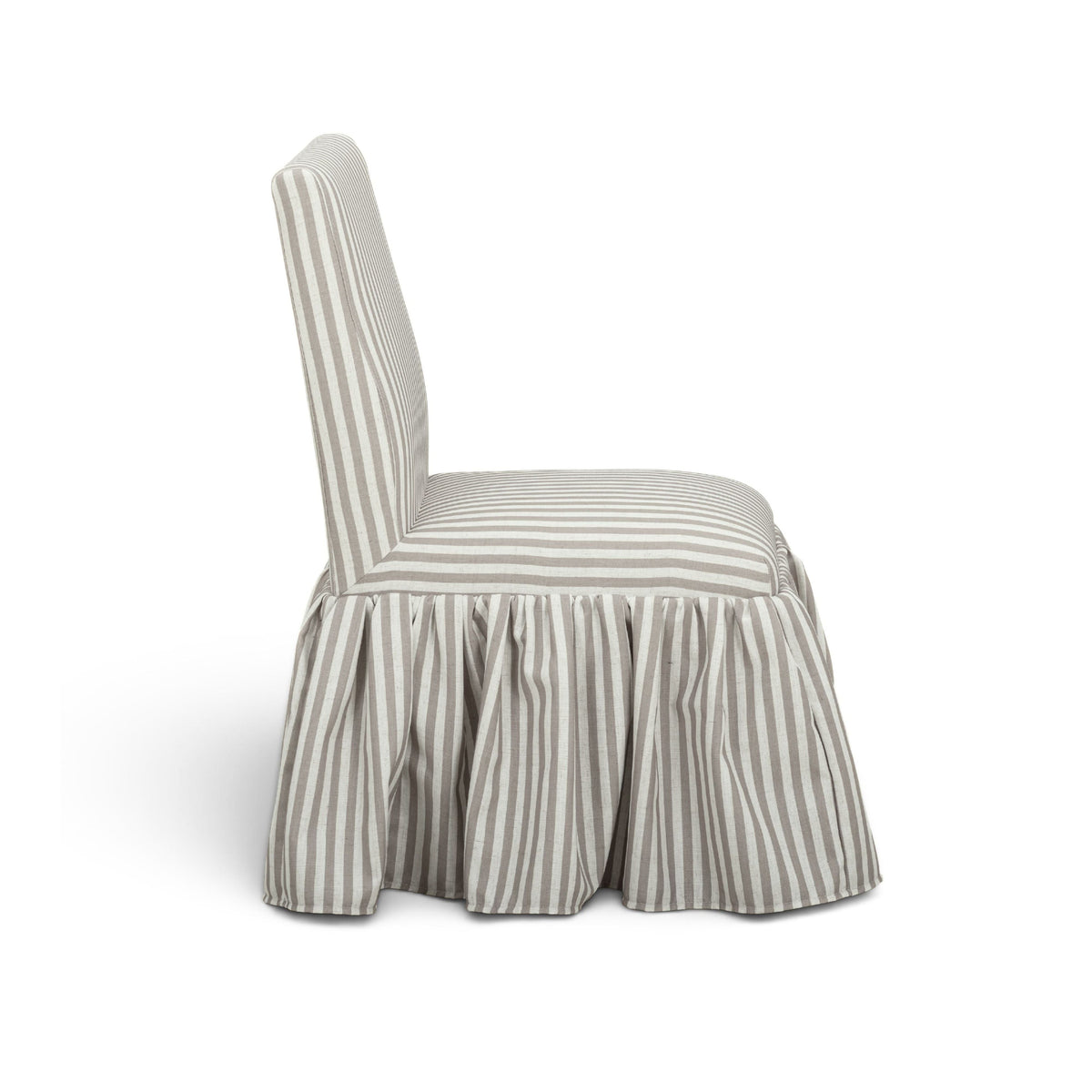Gertrude Khaki Striped Linen Dining Chair by TOV Furniture – photo 4 of 7