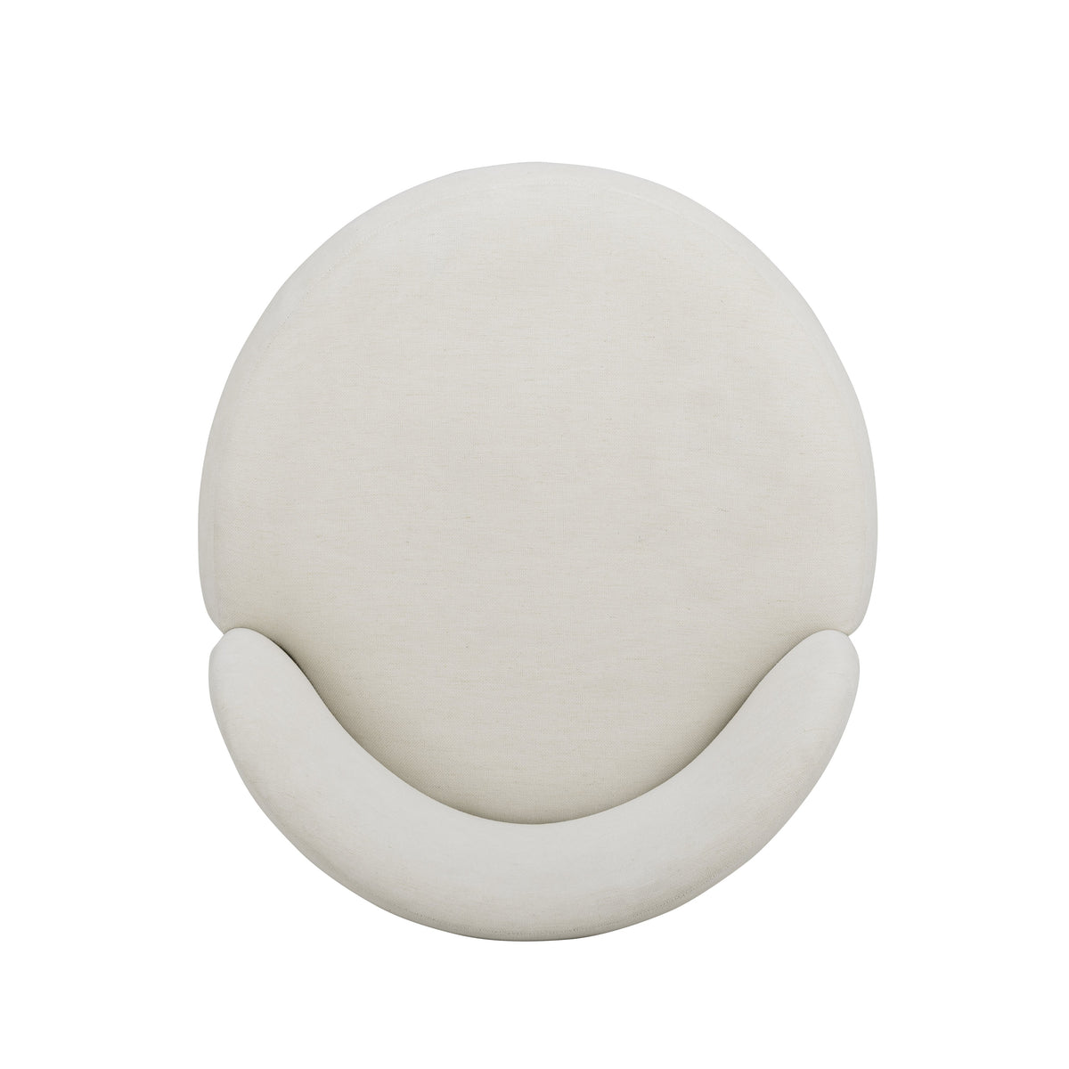Persa Round Back Cream Performance Chenille Dining Chair by TOV Furniture – photo 6 of 7