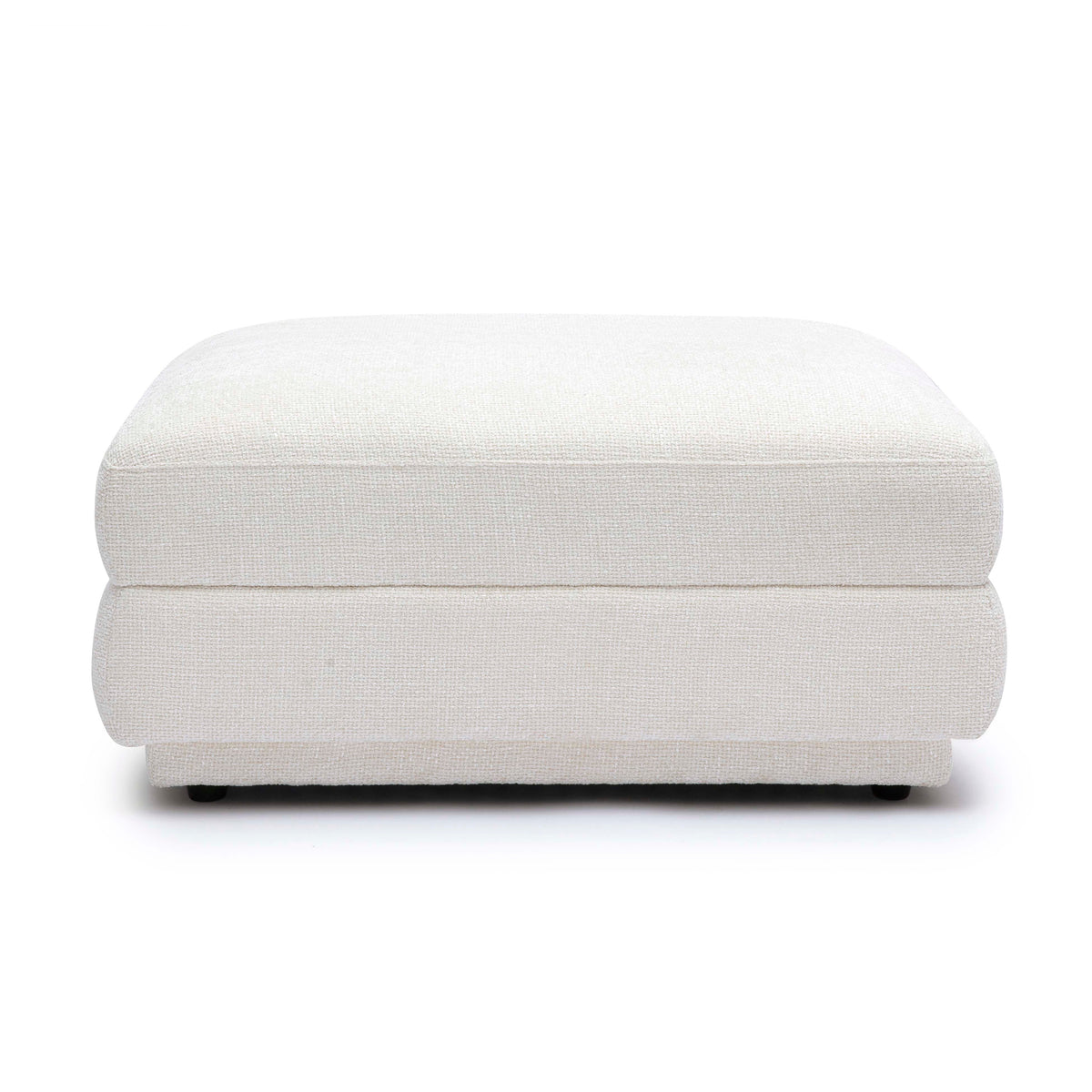 Perry Cream Performance Chenille Modular Ottoman by TOV Furniture – photo 3 of 6