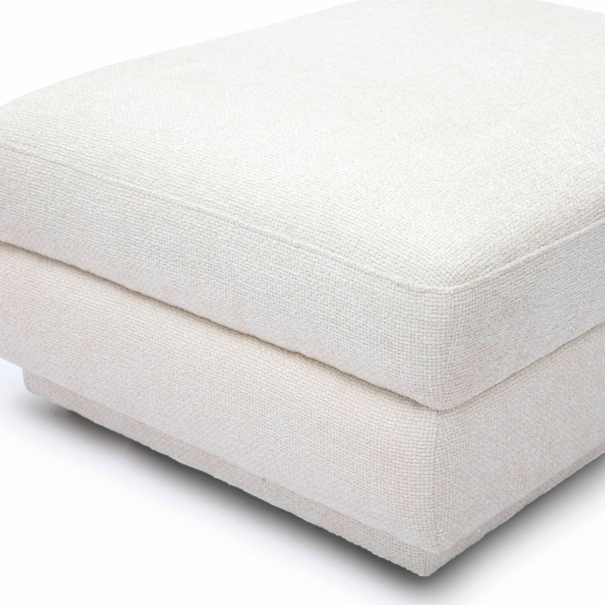 Perry Cream Performance Chenille Modular Ottoman by TOV Furniture – photo 5 of 6