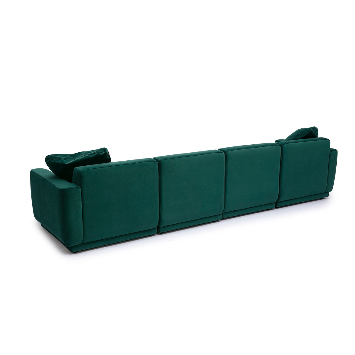 Perry Deep Green Performance Velvet Modular Sofa by TOV Furniture – photo 4 of 10