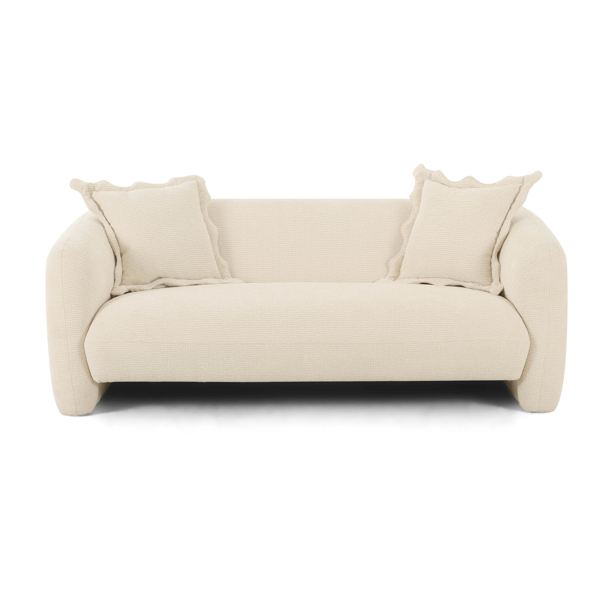 Lou 71.5" Sandstone Textured Performance Fabric Loveseat by TOV Furniture – photo 2 of 5