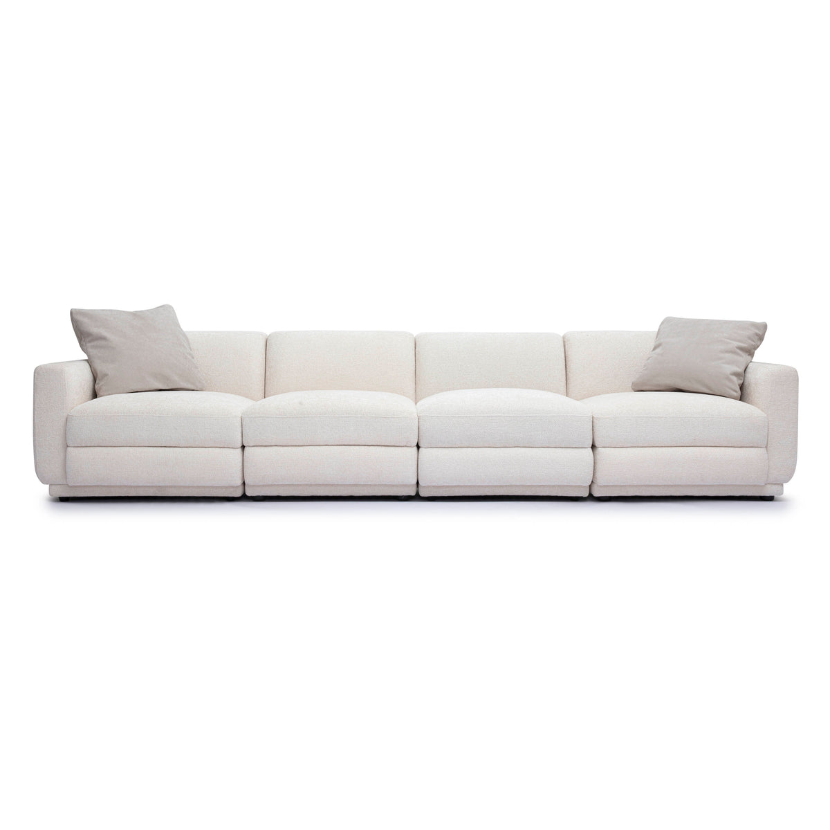 Perry 96" Cream Performance Chenille Modular Sofa by TOV Furniture – photo 7 of 10
