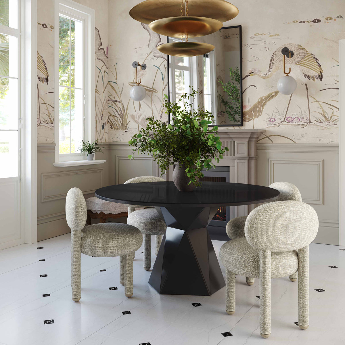 Manu Beige Nubby Performance Fabric Side Chair by TOV Furniture – photo 2 of 8
